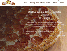 Tablet Screenshot of goldencrustpizzeria.com